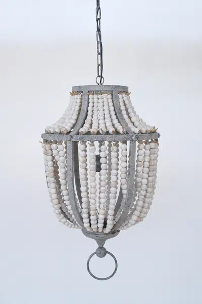 HANGING WOODEN BEADS CHANDELIER 80X43CM – Lemon Tree Interiors