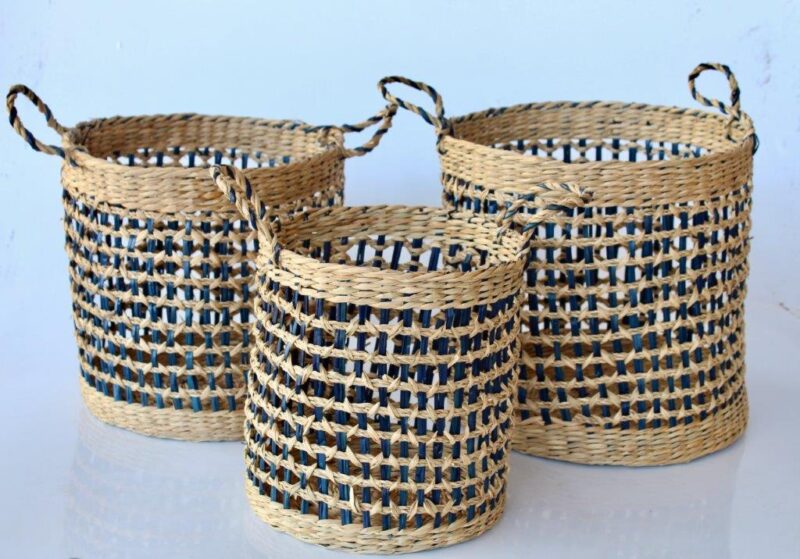 NATURAL WOVEN BASKET ??? Lemon Tree Interiors